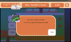 Mrs. Smiths grumpy dialog