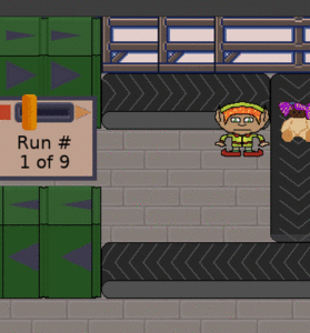 Toy Factory Fixer - production run button flashing