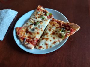 Leftover veggie pizza