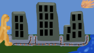 Ludum Dare 50 - Concept Art for Disaster City