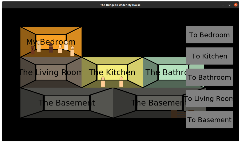 The Dungeon Under My House - friends and family in the house