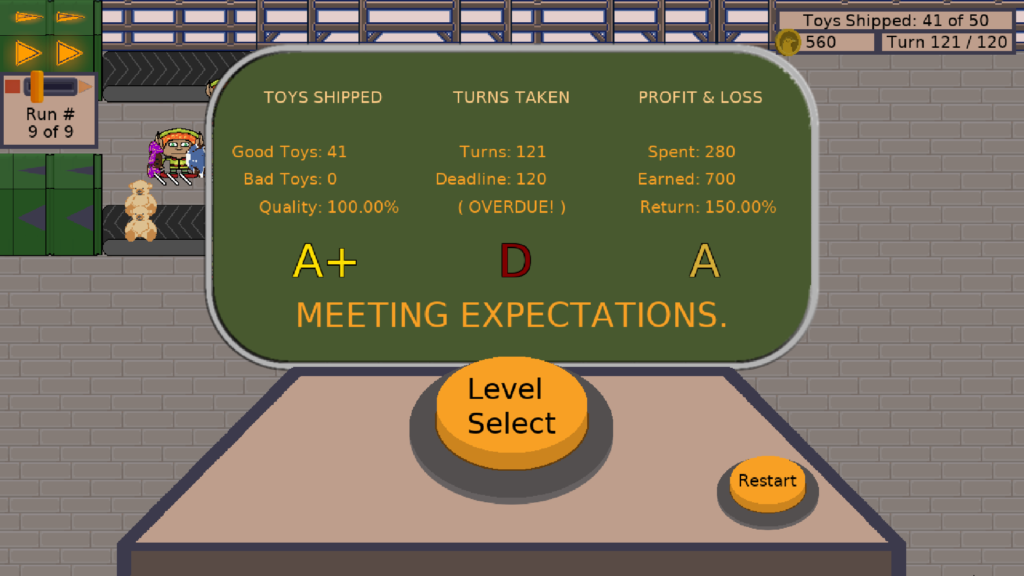 Toy Factory Fixer - end game