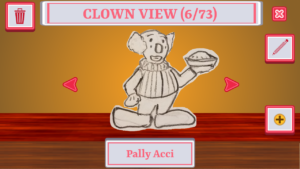 Clown view mock-up screen for unnamed next project