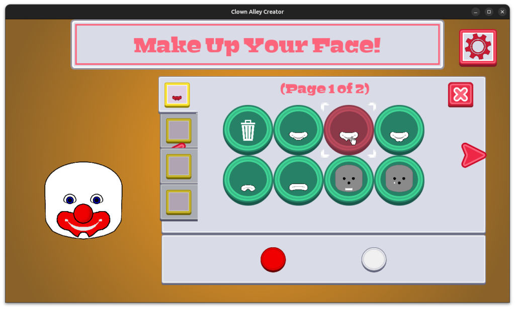 Clown Alley Creator - make-up options