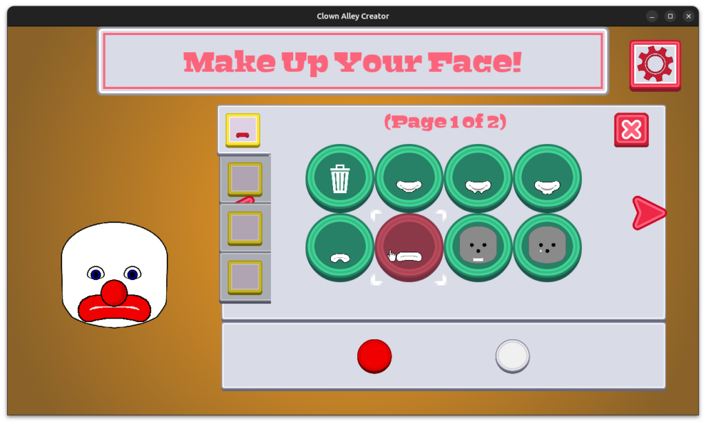 Clown Alley Creator - make-up options