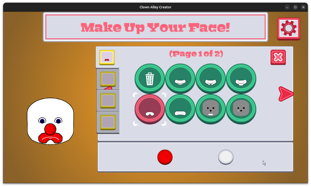 Clown Alley Creator - make-up options