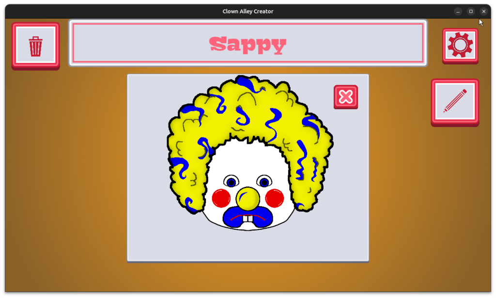Clown Alley Creator - Sappy with buckteeth and a frown