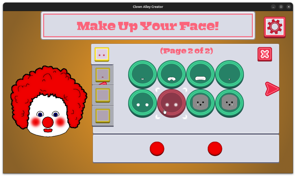 Clown Alley Creator - make-up options