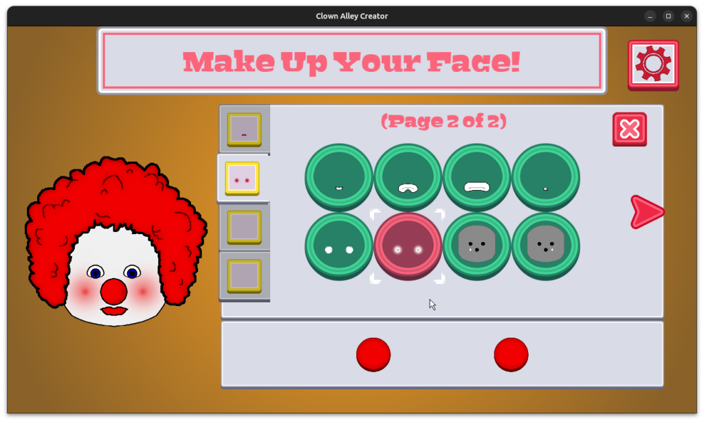 Clown Alley Creator - make-up options