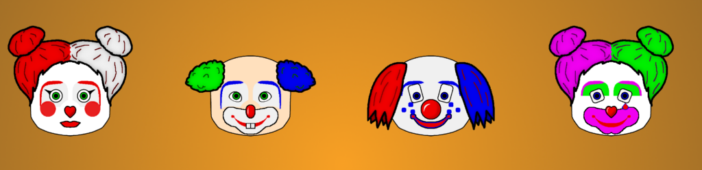 Clown Alley Creator - clowns with mirrored eyes