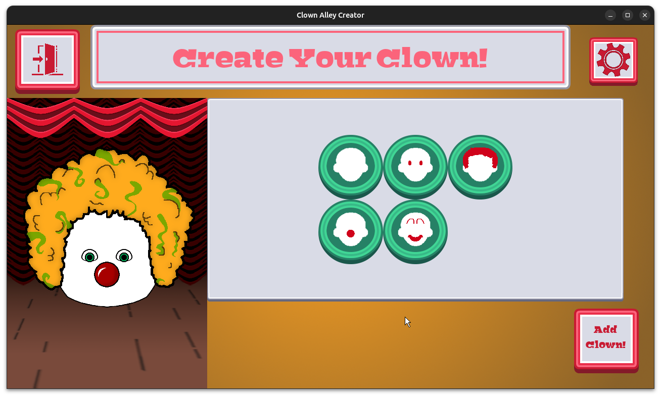 Clown Alley Creator - new simpler top-level menu