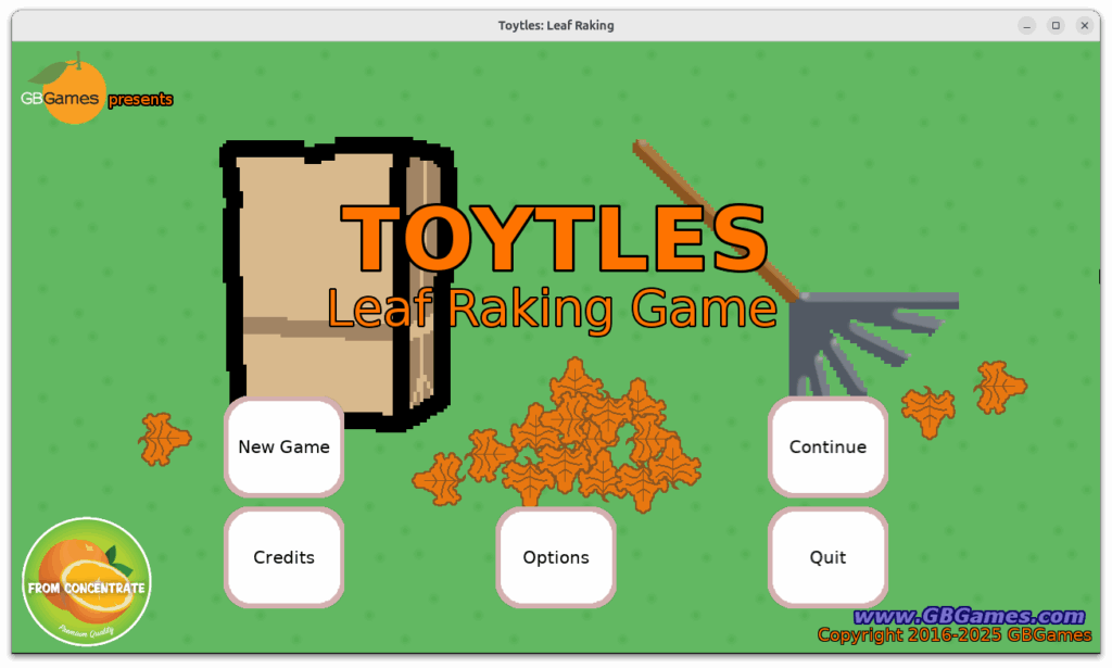 Toytles: Leaf Raking with text again