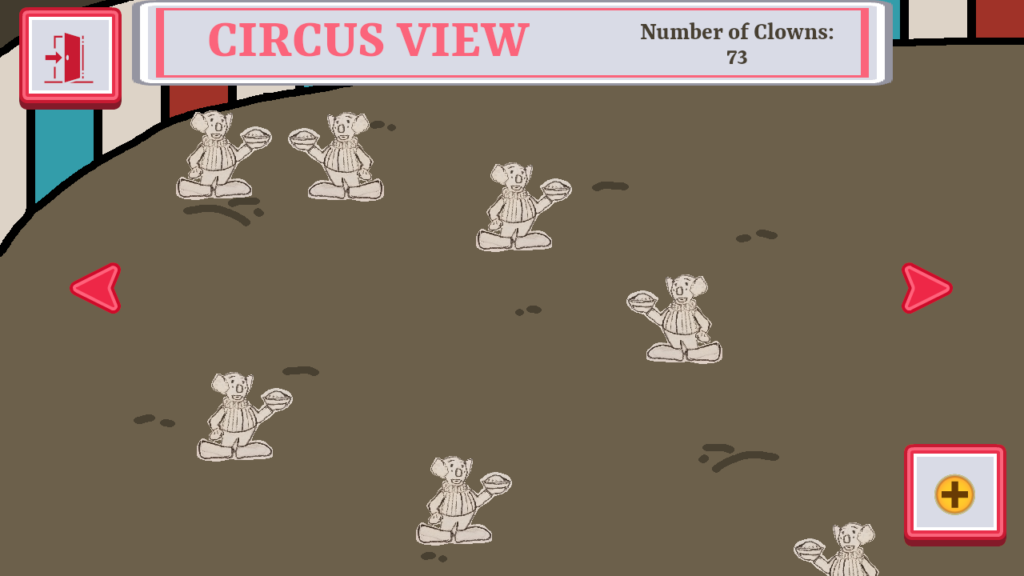 Clown Alley Creator - circus view mock-up